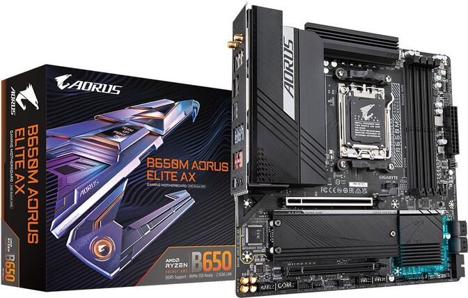 Placa Base Gigabyte B650M Aorus Elite AX image number 0