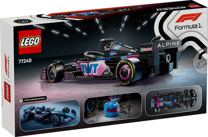LEGO Speed Champions: Coche de Carreras BWT Alpine F1 TeamA524, 258 Piezas (77248) image number 1