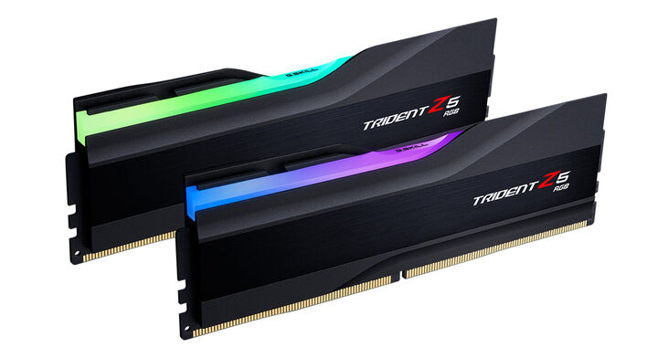 G.Skill Kit 32GB (2 x 16GB) DDR5 6000MHz Trident Z5 RGB CL40 Black- F5-6000J4040F16GX2-TZ5RK image number 1