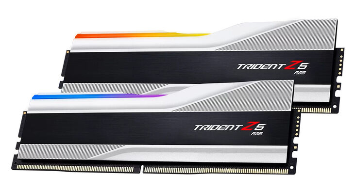 G.Skill Kit 32GB (2 x 16GB) DDR5 6000MHz Trident Z5 RGB CL40 Silver- F5-6000J4040F16GX2-TZ5RS image number 3