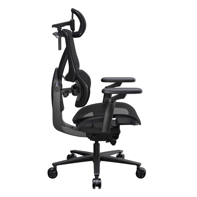 Silla Gaming Ergonomica ThunderX3 FLEX Pro, Apoio lombar 360 graus - Mesh Black image number 3