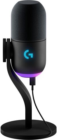Microfone Logitech G Yeti GX LightSync RGB Preto Microfone Logitech G Yeti GX LightSync RGB Preto