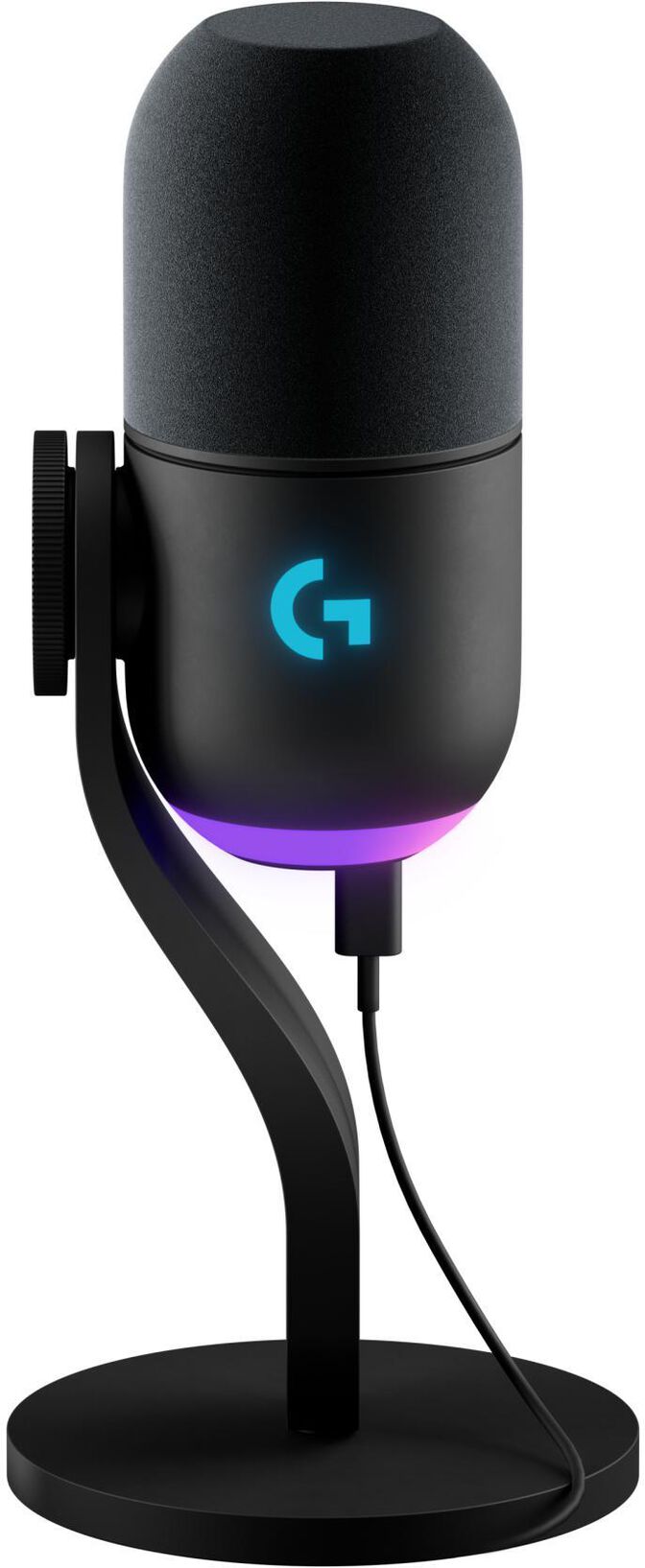 Microfone Logitech G Yeti GX LightSync RGB Preto image number 0