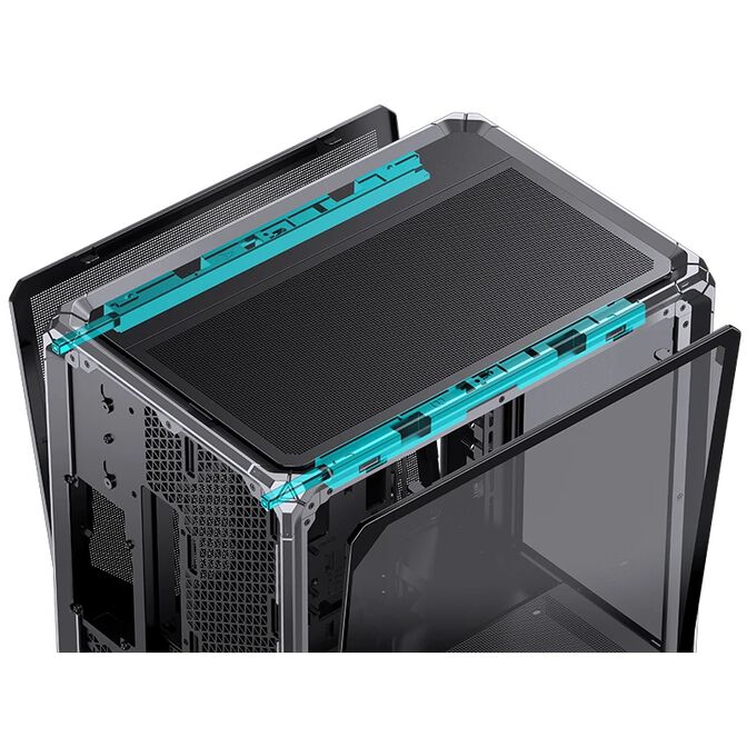 Caja ATX Jonsbo X400 PRO Vidrio Templado Curvo Gris image number 6