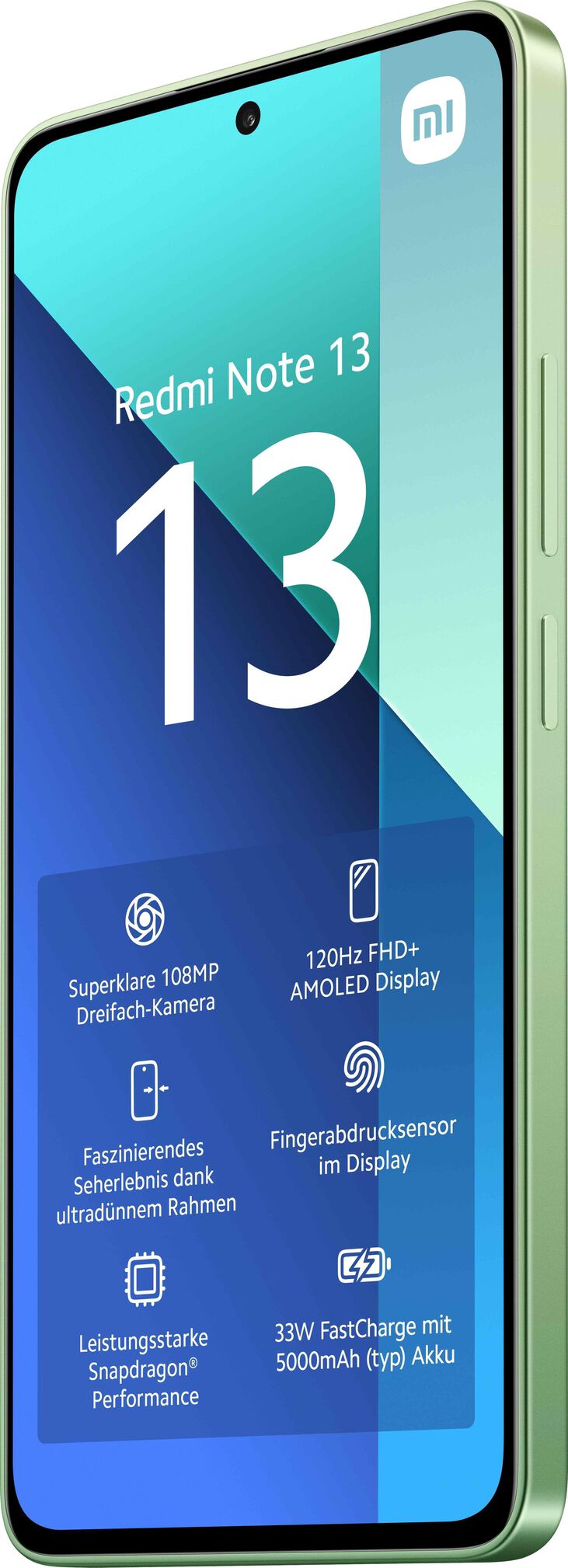 Smartphone Xiaomi Redmi Note 13 4G 6.67" 6GB/128GB Dual SIM Mint Green image number 2