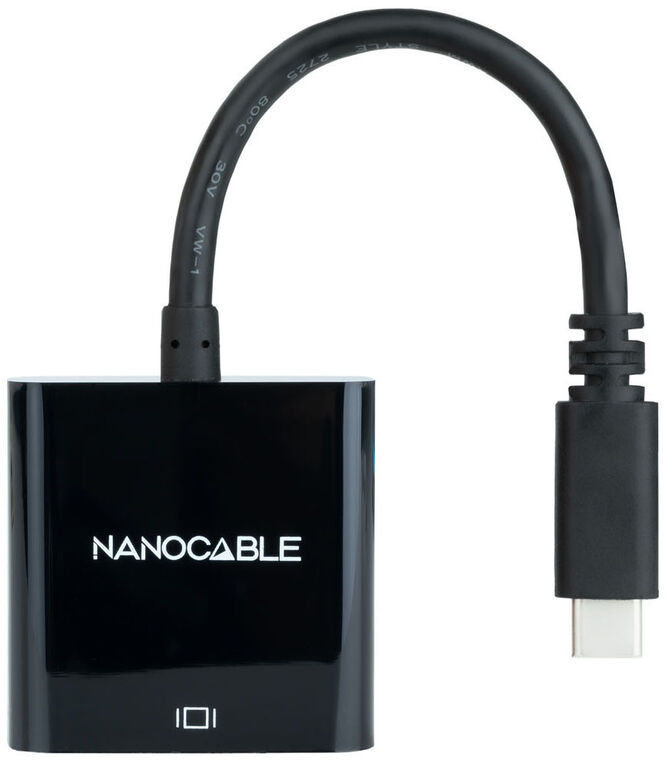 Adaptador NanoCable USB-C M para HDMI F 15 CM Negro image number 0