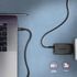 Cable de cargamento AXAGON BUCM3-CM30AB cable USB-C  <-> USB-C 3.2 Gen 1, 3m, PD 60W, 3A, ALU, braid, Negro image number null