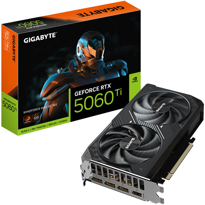 Tarjeta Gr&aacute;fica Gigabyte GeForce&reg; RTX 5060 Ti WindForce Max OC 16GB GDDR7 DLSS4 image number 0
