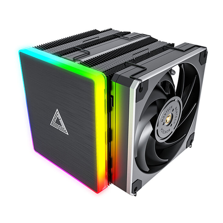 Cooler CPU Montech Metal DT24 Premium ARGB 2x120mm image number 0