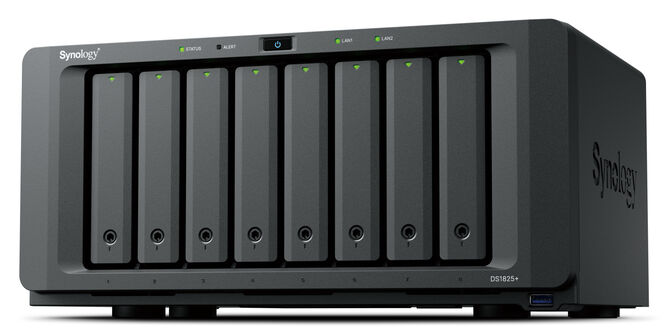 NAS Synology Disk Station DS1825+ - 8 Ba&iacute;as - CPU 4-Core AMD Ryzen V1500B - 8GB RAM image number 0