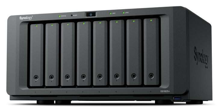 NAS Synology Disk Station DS1825+ - 8 Baías - CPU 4-Core AMD Ryzen V1500B - 8GB RAM image number 0