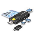Lector de tarjetas AXAGON CRE-SMP2A USB Smart card & SD/microSD/SIM image number null