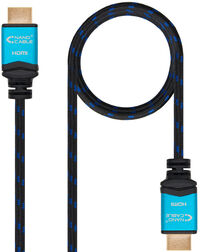 Cable HDMI V2.0 4K@60Hz 18Gbps NanoCable USB-A M/M 7 M Premium Negro