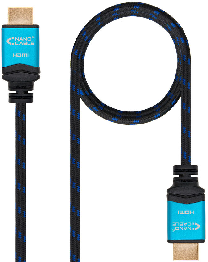 Cable HDMI V2.0 4K@60Hz 18Gbps NanoCable USB-A M/M 7 M Premium Negro image number 0