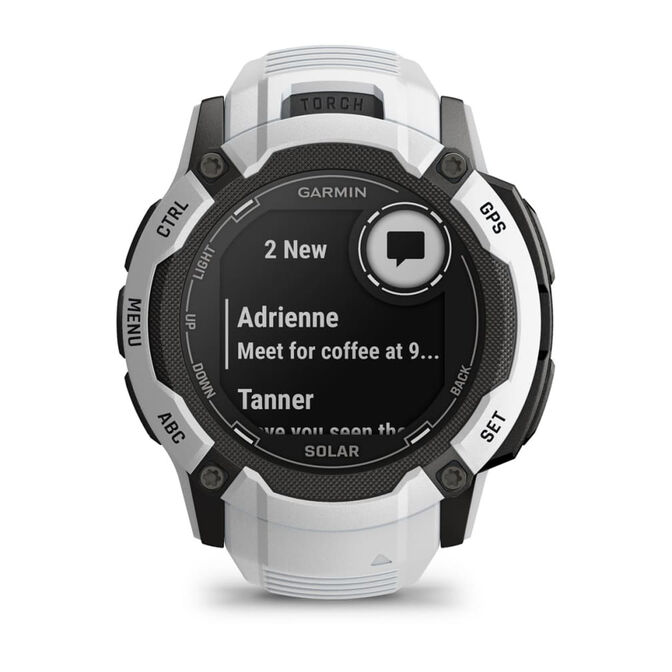Smartwatch Garmin Instinct 2X Solar 50mm Branco image number 6