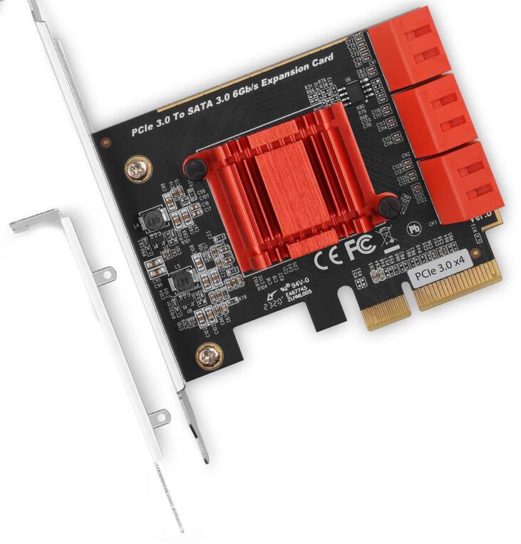 Controlador AXAGON PCES-SA6 PCIe Controller 6x internal SATA 6G port + LP image number 1
