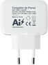 Cargador Tooq 2x USB 5V 3.4A com Controlo AI - Blanco image number null