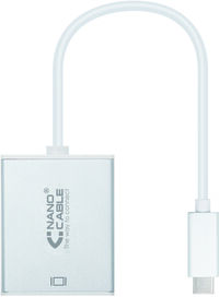 Adaptador NanoCable USB-C M para VGA F 10 CM Aluminio