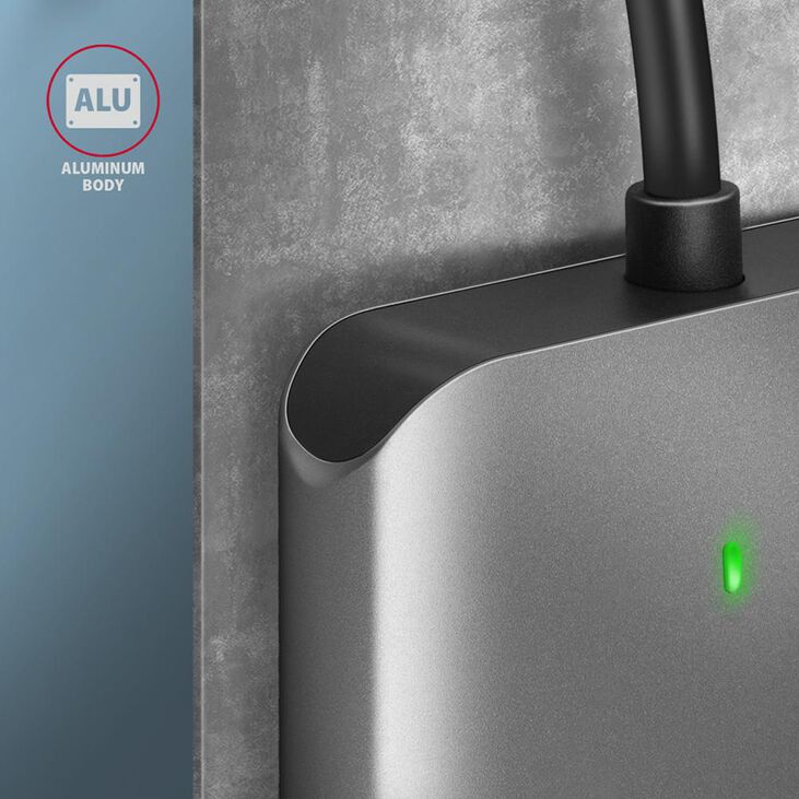 Lector de tarjetas AXAGON CRE-S3C External card reader USB-C 3.2 Gen 1, 3-slot & lun SD/microSD/CF, UHS-II image number 6