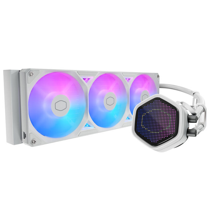 Refrigeraci&oacute;n L&iacute;quida CPU Cooler Master MasterLiquid ATMOS II Pixel Led ARGB 360mm Blanco image number 1