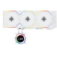 Kit Refrigeraci&oacute;n L&iacute;quida CPU AIO Lian Li HydroShift II LCD-C 360TL FLEX Wireless Blanco - 360mm image number null