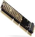 Adaptador PCIe 3.0 16x AXAGON PCEM2-1U, M.2 SSD NVMe, hasta 80mm SSD, low profile 1U image number null
