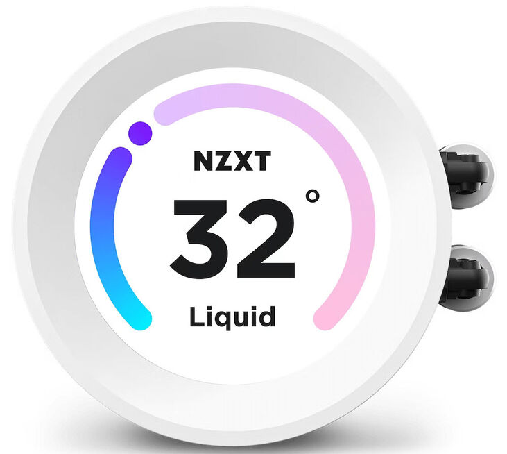 Kit de Refrigeración Líquida CPU NZXT Kraken Elite 280 RGB Blanco image number 2