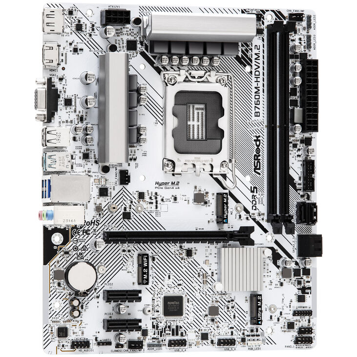 Placa Base ASRock B760M-HDV/M.2 D5 image number 1
