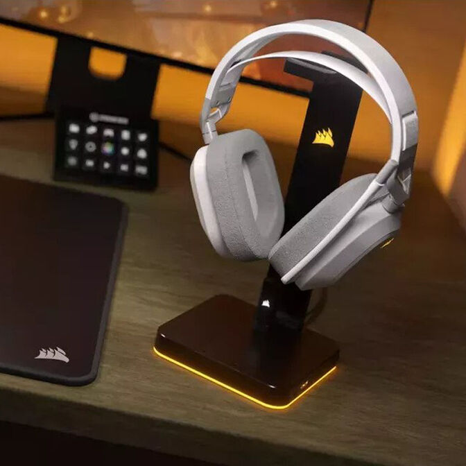 Auriculares Corsair HS80 MAX Gaming Wireless Blanco image number 6