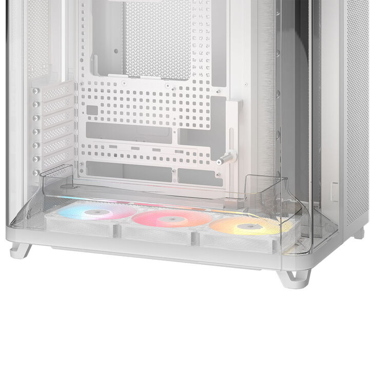 Torre E-ATX Corsair AIR 5400 RS-R ARGB Blanca Cristal Templado image number 9