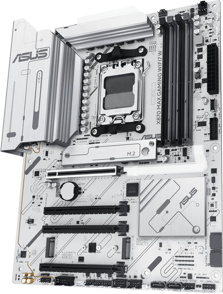 Placa Base Asus X870 MAX Gaming White WiFi image number 3