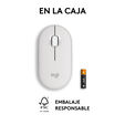 Rat&oacute;n Logitech Pebble 2 M350s Bluetooth Blanco image number null