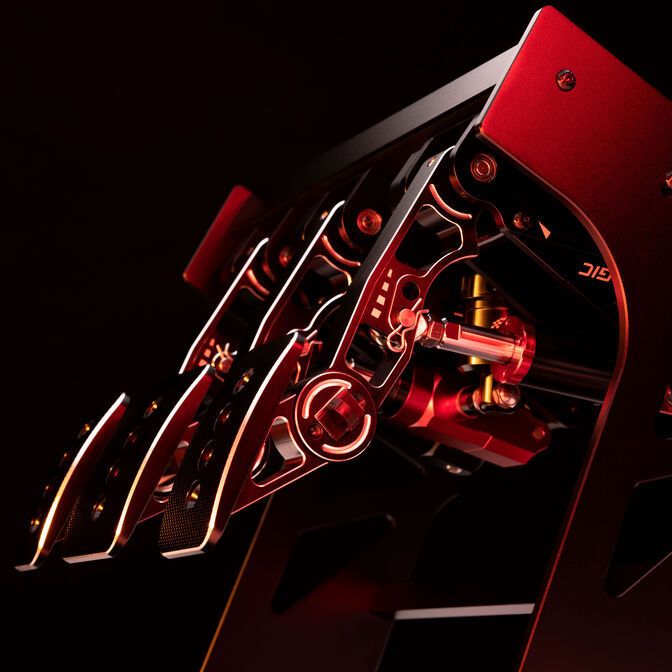 Pedales Hidr&aacute;ulicos Simagic P1000i-RS - 3 Pedales - Invertidos -  C&eacute;lula de carga 100Kg image number 5