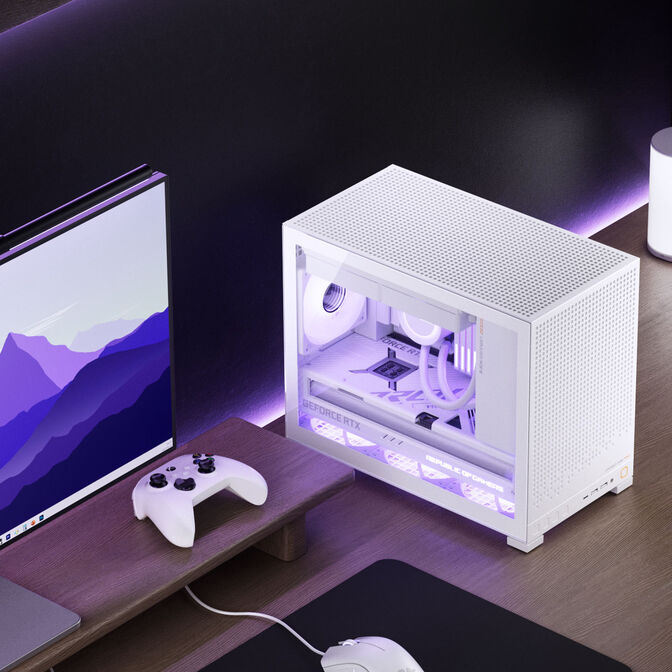 Caja Micro-ATX Jonsbo D32 PRO Vidrio Temperado Blanco image number 19