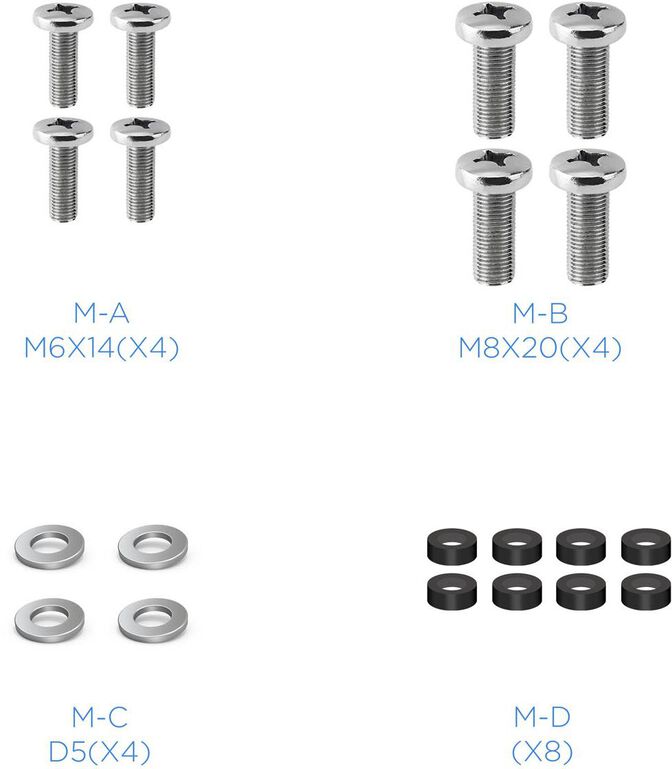 Adaptador Vesa Tooq 200x200 23" a 42" Max. 30Kg Negro image number 4