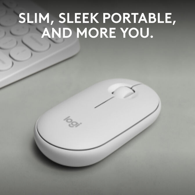 Rat&oacute;n Logitech Pebble 2 M350s Bluetooth Blanco image number 2