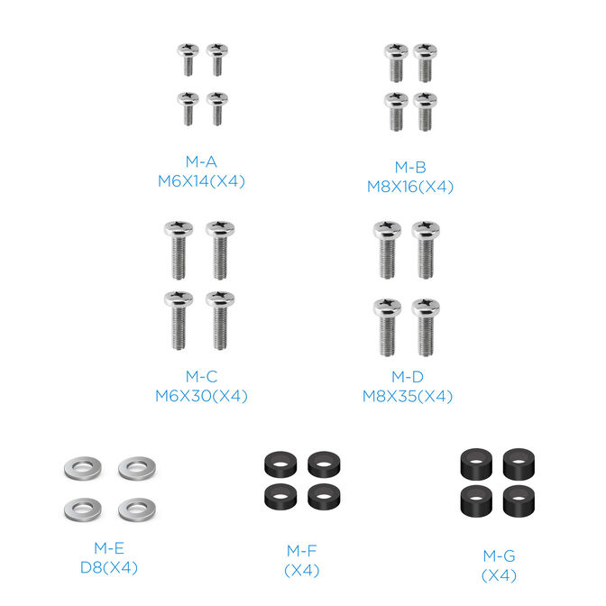 Soporte M&oacute;vil Tooq COLOSO 37" a 100" Max 150Kg Negro image number 4