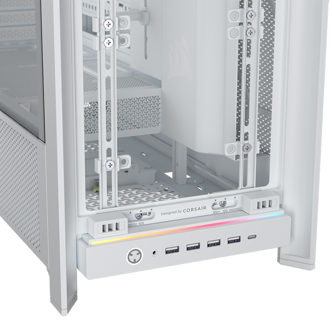 Torre E-ATX Corsair Frame 5000D RS Airflow Blanco Cristal Templado image number 8