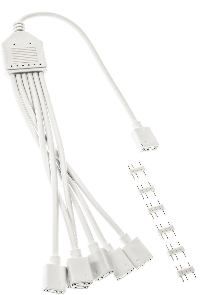 Cable Splitter Kolink 1-6 ARGB 30cm Blanco image number 1