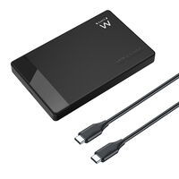 Caja Externa 2.5" Ewent EW7073 USB-C 3.2 Gen1 Screwless SATA HDD/SSD Preta Caja Externa 2.5" Ewent EW7073 USB-C 3.2 Gen1 Screwless SATA HDD/SSD Preta