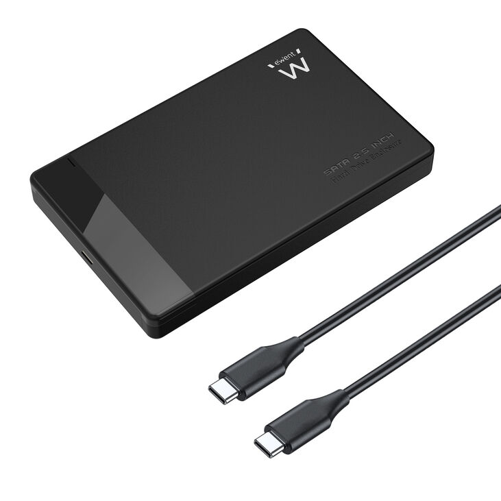 Caja Externa 2.5" Ewent EW7073 USB-C 3.2 Gen1 Screwless SATA HDD/SSD Preta image number 0