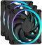 Ventilador Fractal Design Momentum 14 140mm 1800RPM 8 Pinos RGB Negro (3 Pack)