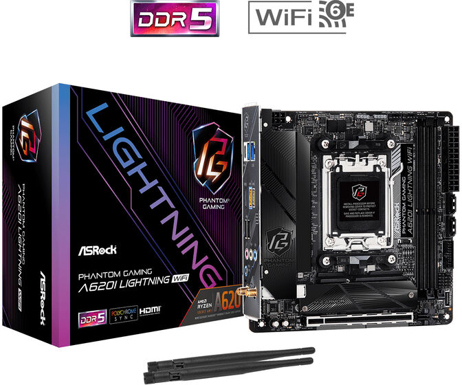 Placa Base ASRock A620I Lightning WiFi image number 5