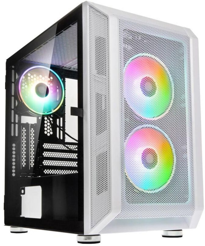 Caja Micro-ATX Kolink Citadel Mesh RGB Vidrio Templado Blanco image number 0