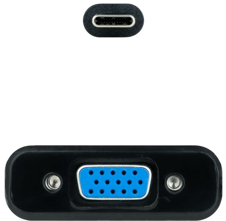 Adaptador NanoCable USB-C M para VGA F 10 CM Negro image number 2