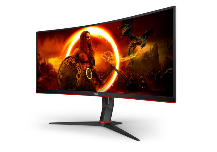 Monitor Curvo AOC Gaming 34" CU34G2XP VA WQHD 180Hz 1ms Adaptive Sync HDR400 image number 3