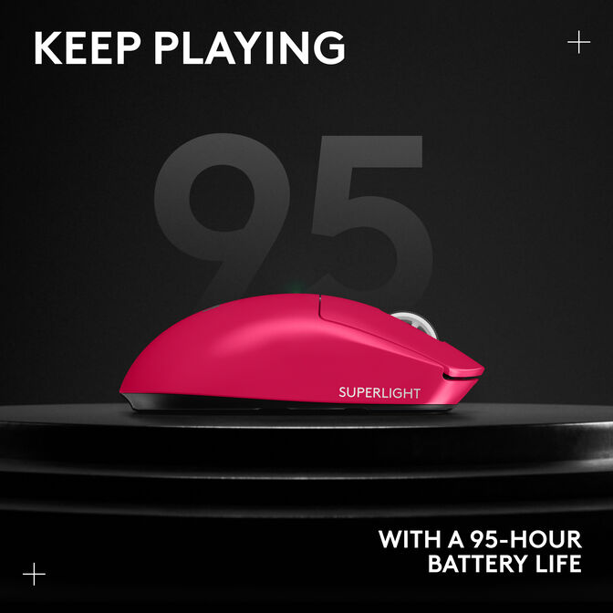 Rat&oacute;n Logitech G PRO X Superlight 2 44000DPI Lightspeed Wireless Rosa image number 4