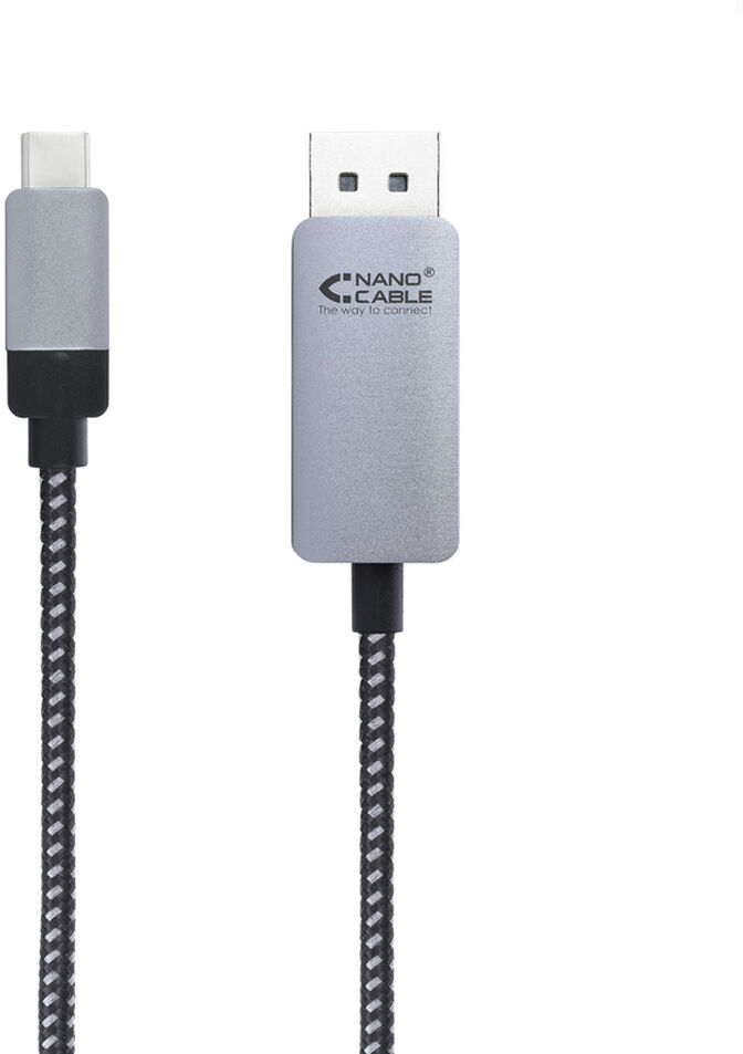 Cable Conversor NanoCable USB-C/M para DisplayPort/M 1.8 M Negro image number 1