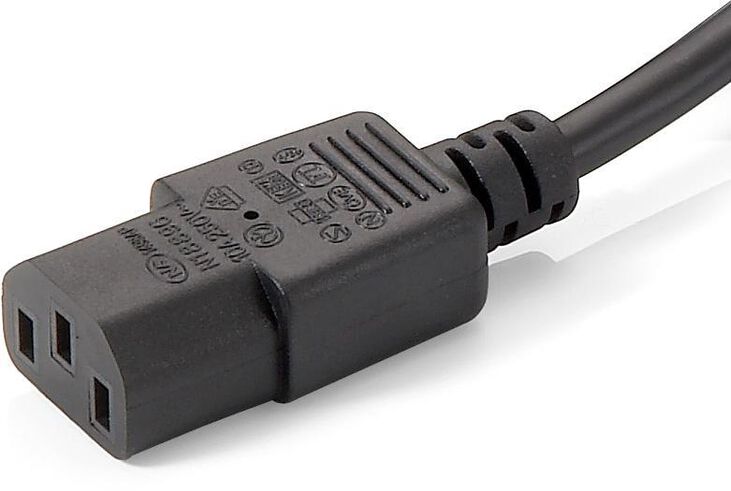 Cable Alimentación Equip  (2-1) 1.8 M Negro image number 1