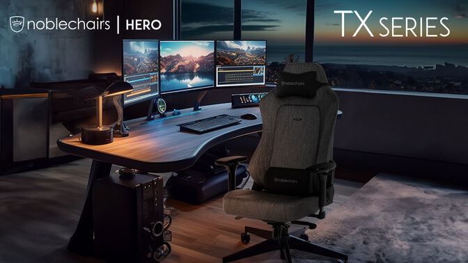 Silla noblechairs HERO TX - Fabric Edition Antracita image number 7